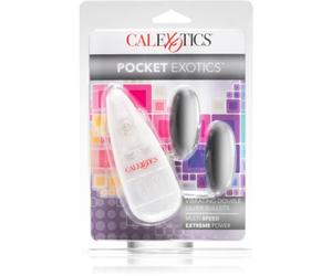 California Exotic Double Pocket Exotics Oeuf Vibrant Silver 2 pcs