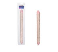 California Exotic Novelties Double Pénis avec Veines Ivory Duo 18"