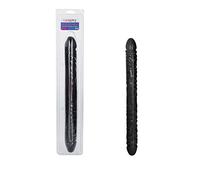 California Exotic Novelties Double Pénis avec Veines Noir Jack 18"