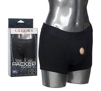 California Exotic Novelties Packer Gear Noir Boxer Harnet Slip Attacher M/L