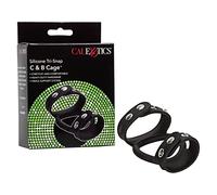 California Exotic Novelties Tri-snap C&B Cage Anneau de Pénis Noir