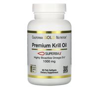 California Gold Nutrition, Huile de Krill Premium avec Superba2, 1 000 mg, 60 Gélules Molles