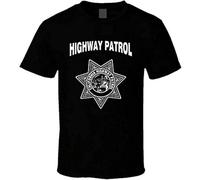 California Highway Patrol Logo Clothing Mens T-Shirt Unisex Black Top Tee 3XL