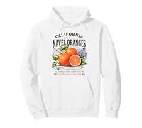 California Navel Oranges Vintage Fruit Distressed Retro Sweat à Capuche