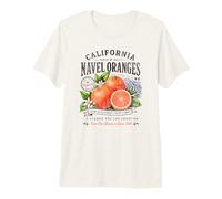 California Navel Oranges Vintage Fruit Distressed Retro T-Shirt Haut de Gamme