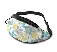 California Palm Trees Réglable Fanny Pack Sacs de Taille avec Trou pour Casque pour l'entraînement Sportif Voyager en Cours d'exécution