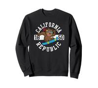 California Republic Bear Snowboarder Snowboard Sweatshirt