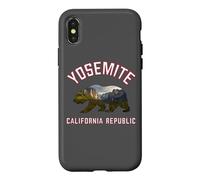 California Republic Bear Yosemite Valley National Park Flag Coque pour iPhone X/XS