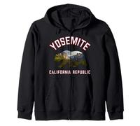 California Republic Bear Yosemite Valley National Park Flag Sweat à Capuche