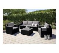 Salon de jardin - ALLIBERT - CALIFORNIA - Modulable - Gris