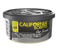 California Scents, Boite de Parfum Voiture, Lot de 4 Désodorisants Voiture Parfum Fraicheur Glacé, Accessoire Voiture Pour Éliminer les Odeurs, Senteur Longue Durée et Ajustable