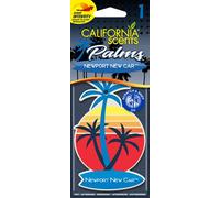 California Scents Désodorisant Palm Tree - Newport New Car - 1 pièce, Bleu