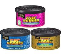 California Scents Lot de 3 désodorisants pour voiture - Coronado Cherry + Newport New Car + Golden State Delight