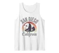 California State San Diego Retro Panda Zoo Débardeur