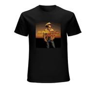 California Sunrise Dirt on My Boots Jon Pardi Men's T-Shirt Unisex Black Cotton Print Tee Shirts 3XL