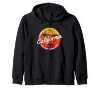 California Surf West Coast Santa Monica Pacific - 2199 Surf Sweat à Capuche