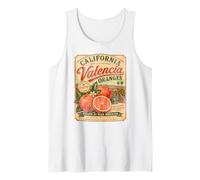 California Valencia Oranges Vintage Fruit Vieilli rétro Débardeur