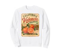 California Valencia Oranges Vintage Fruit Vieilli rétro Sweatshirt