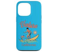 California Ventura CA Surfer Pêche Plage Vacances Coque pour iPhone 13 Pro