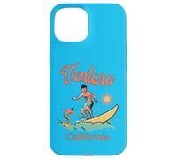 California Ventura CA Surfer Pêche Plage Vacances Coque pour iPhone 15