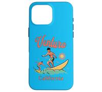 California Ventura CA Surfer Pêche Plage Vacances Coque pour iPhone 16 Pro Max