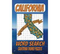 California Word Search Puzzle Book: Easy to Read Print about California, Hollywood Terms & More | 6x9 inches, 110 pages | 50+ Puzzles … Great Gift for ... Road Trip, Holidays and Stocking Stuffer