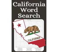 California word search: Word searches with easy to read print California, Hollywood, Los Angeles, cities, landmarks, and more | 6x9 inches, 110 pages ... gift for vacations, holidays and free times