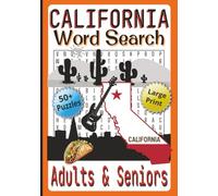 California Wordsearch Book: California Themed Word Search Puzzle Book | 7x10 inch, 115 pages, Large Print | 50+ Puzzles | Adults, Seniors & Teens | Boost Memory, Focus, and Vocabulary