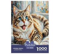 Californie Chat Brillant 1000 Pièces Animaux Puzzle Défi Jouet Jeu Éducatif Décoration D'intérieur Adultes Art Mural Cadeau 38x26cm/1000pcs