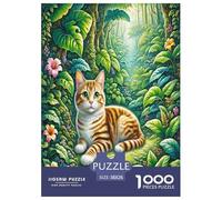 Californie Chat Brillant 1000 Pièces Animaux Puzzle Défi Jouet Jeu Impossible Décoration D'intérieur pour Adulte Adultes Cadeaux 38x26cm/1000pcs
