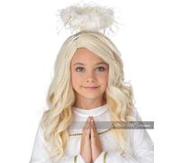 Californie Déguisements Doré Ange Blond Perruque Enfants Halloween Costume 70953