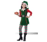 Californie Déguisements Festif Elfe Filles Enfant Vacances Noël Costume 00604
