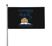 Californie, Venice Beach, Paradis Du Surf Drapeau De Jardin Colorée Drapeaux De Jardin Durable Drapeaux Décoratif Pour Balcon Intérieure Patio 90X150Cm