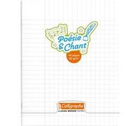 Clairefontaine Cahier piqué Poésie & Chant – Couverture polypro incolore 17×22 cm 48 p 90 g
