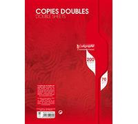 Clairefontaine - Copies Doubles Non Perforees A4 5x5 70g Blanc - Paquet De 50 G