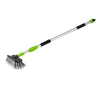 Calima Brosse de lavage 46006 – manche télescopique – 11 x 28 x 118 cm – Vert/Aluminium