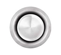 calimaero® TVE 125 mm Bouche d'Extraction Inox Réglable
