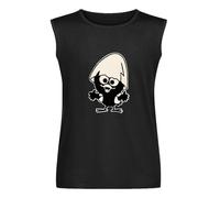 Calimero Cartoon Men Men's Vests Tank Tops O-Neck 100% Cotton Undershirts Unisex Sleeveless T-Shirt L