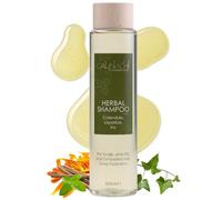 CALINACHI Shampooing hydratant aux herbes sans sulfate 300 ml - Calendula, racine de réglisse & Hedera | Vitamines A/E/F | Nettoyage en douceur, Hydratant & Brillance - Huile de Mentha & Orange Sans