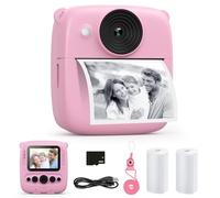 CalineGam Appareil Photo Instantané Enfant, 48MP 1080P HD Vidéo, Rose