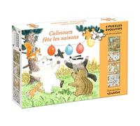 Calinours fête les saisons - 4 puzzles évolutifs - Frédéric Stehr - Ecole Des Loisirs - Jeux livres objets