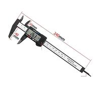 Caliper numérique Big Screen Électronique Étrangers Vernier Épaisseur en plastique Épaisseur en plastique Paysage Pachymètre Micromètre Micromètre Outils de mesure Règle(Caliper Black 150)