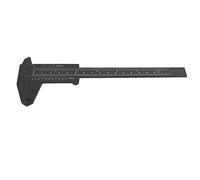 Caliper Vernier 0 à 150 mm, instrument de mesure à double échelle, construction en métaux en plastique pour un travail détaillé en réparation, fabrication des applications précises