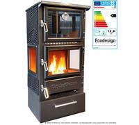 Caliskan 306 3D Box 12,9 kW Poêle à bois noir mat