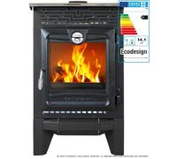 Caliskan 315 14 kW Poêle à bois noir mat