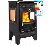 Caliskan 315 3D 14 kW Poêle à bois noir mat