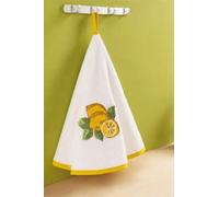 CALITEX Lot de 2 Torchons Cloches Limoncello - Rond 60 cm