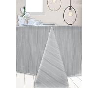CALITEX Nappe damassé Fizzy Gris Perle 150x350 cm