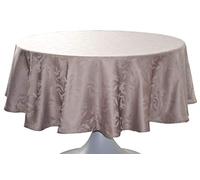 CALITEX Nappe DAMASSÉE Ombra Taupe Ronde 180