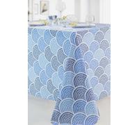 CALITEX Nappe en Tissu Palmette - Motif d'écailles.